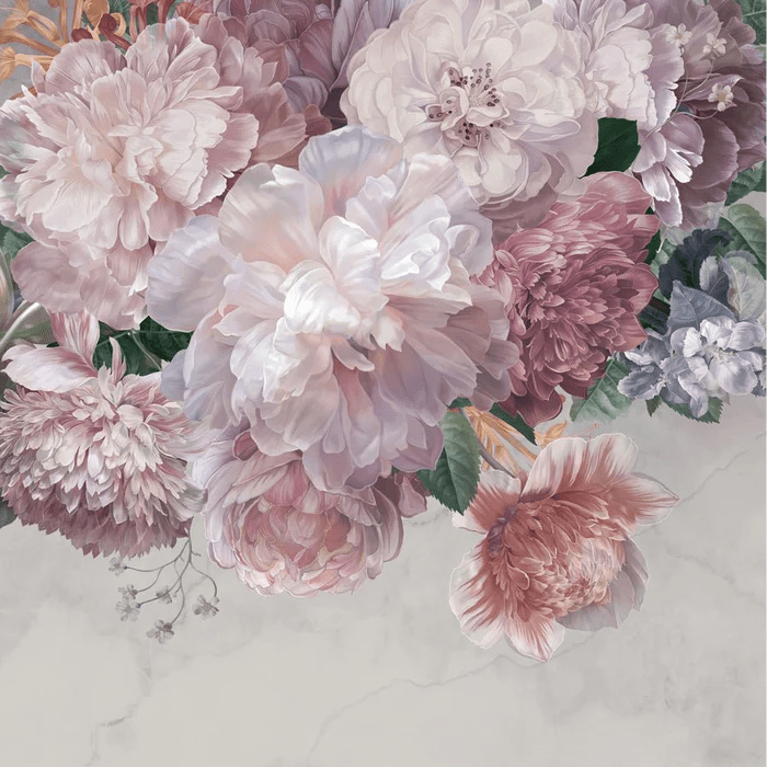 Papier peint panoramique pivoines