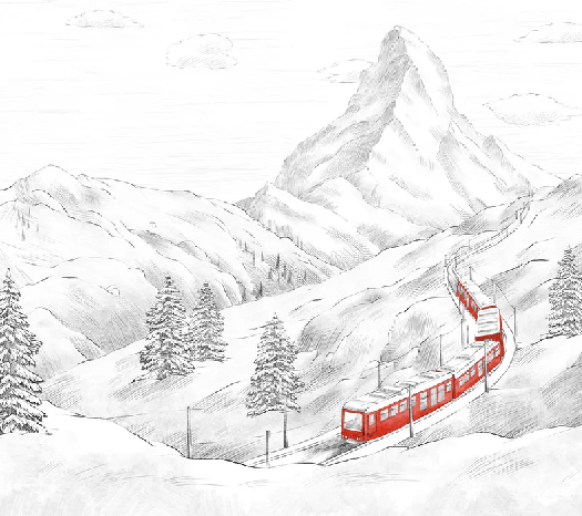 Papel pintado panorámico Monte Cervino