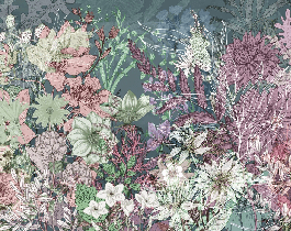 Papier peint panoramique flower dream, XXL, tendance