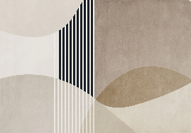 Papel pintado con formas creativas