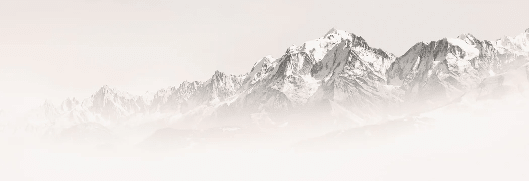 Papier peint matin brumeux Mont Blanc - Muralconcept
