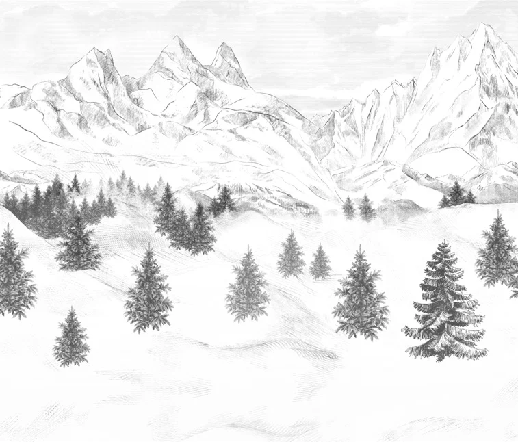 Papier peint Aiguilles d'Arves - Muralconcept