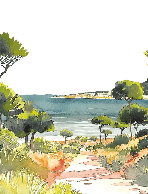 Papel pintado panorámico aire veraniego