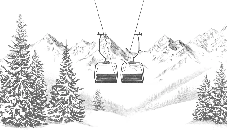 Papier peint immersion Alpine - Muralconcept
