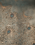 Papier Peint Majestueuse Plume Paon - Muralconcept