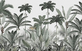 Papier peint panoramique jungle tree