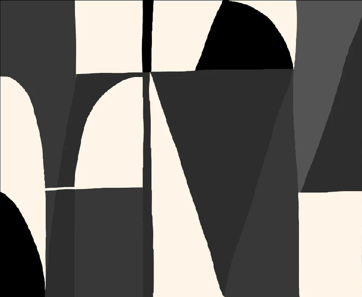 Papier peint Memphis style noir, XXL, tendance