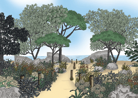 Papier peint paysage France bord de mer