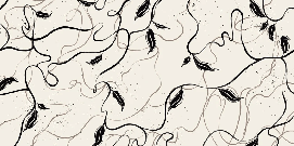 Papier peint végétal -  Lignes greige