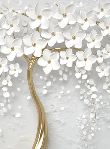 Papier peint toilette tree 3D