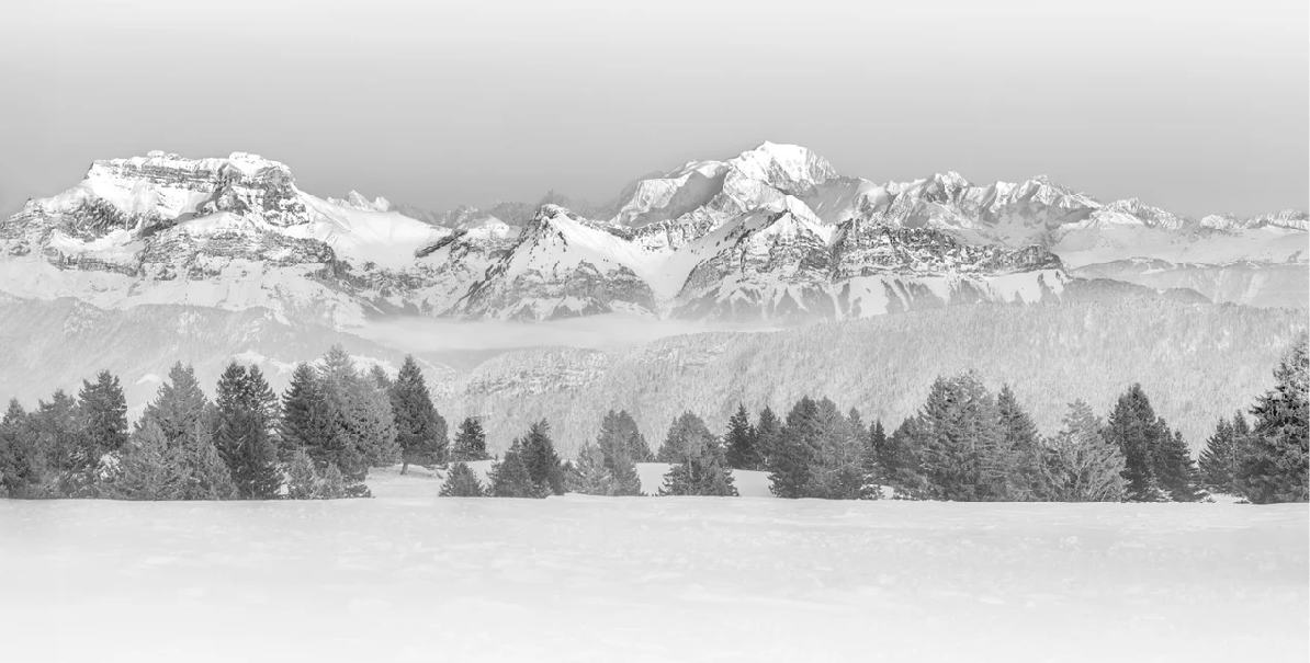 Papier peint photo - La Tournette et au delà - Muralconcept
