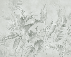 Papier peint élégante jungle sauge - Muralconcept