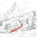 Papier peint panoramique Mont Cervin