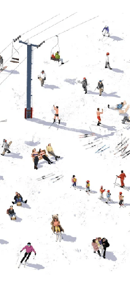 Papel pintado panorámico après ski