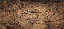 Papier peint Wood & Map
