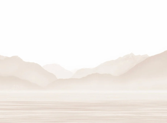 Papier peint Annecy et son lac paisible beige