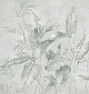 Papier peint élégante jungle sauge - Muralconcept