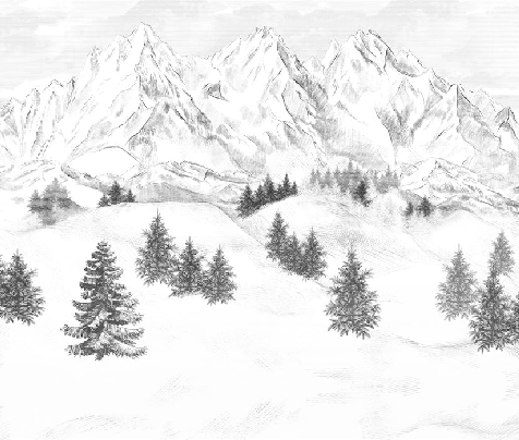 Papier peint montagne sommets de Chamonix