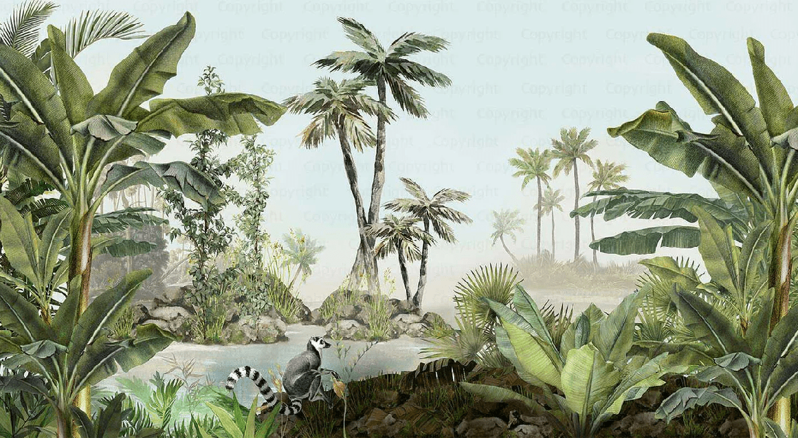 Papier peint Jungle luxuriante - Muralconcept