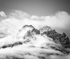 Papier peint panoramique pic Dolomites