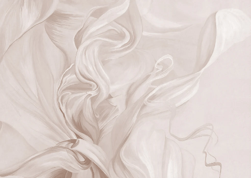 Papier peint contemporain – sublime flow sepia