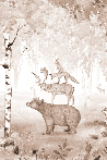 Sfondo del re della foresta - Muralconcept