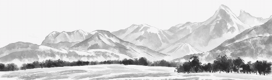 Papier peint panoramique les Mémises – Vue alpine d’exception en noir et blanc - Muralconcept