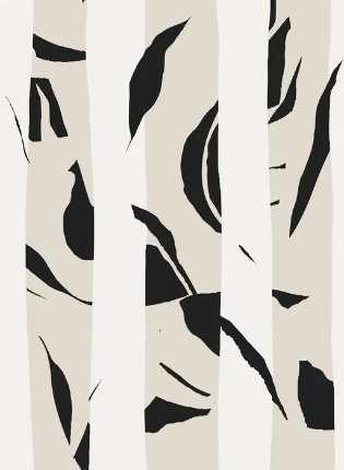 Papel pintado de rayas bicromáticas