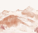 Papier peint montagne chaine des Aravis - Muralconcept
