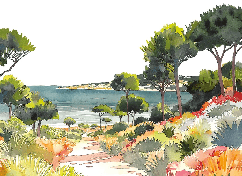 Papel pintado panorámico aire veraniego