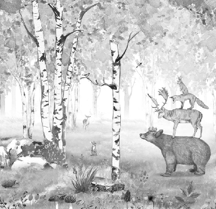 Papier peint roi de la forêt