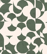 Papel pintado gráfico retro verde