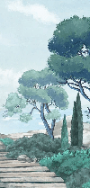 Papier peint balade dans les calanques - Muralconcept