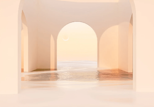 Papier peint panoramique design sunset arch