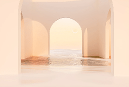 Papier peint panoramique design sunset arch - Muralconcept