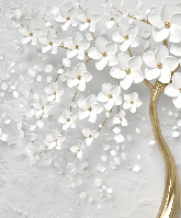 Papier peint toilette tree 3D