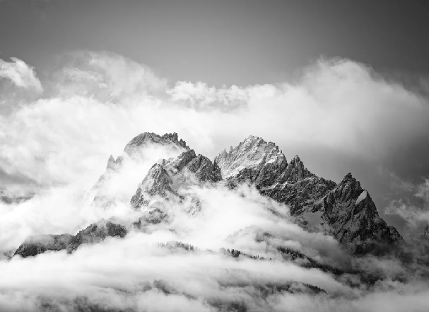 Papier peint panoramique pic Dolomites - Muralconcept