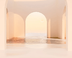 Papier peint panoramique design sunset arch - Muralconcept