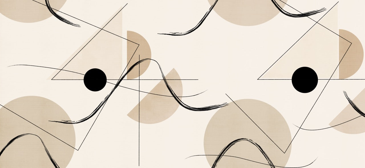 Papier peint motif graphique bold