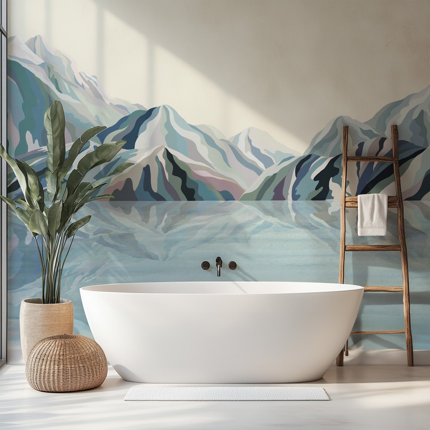 Papier peint Annecy arty blue, XXL, tendance