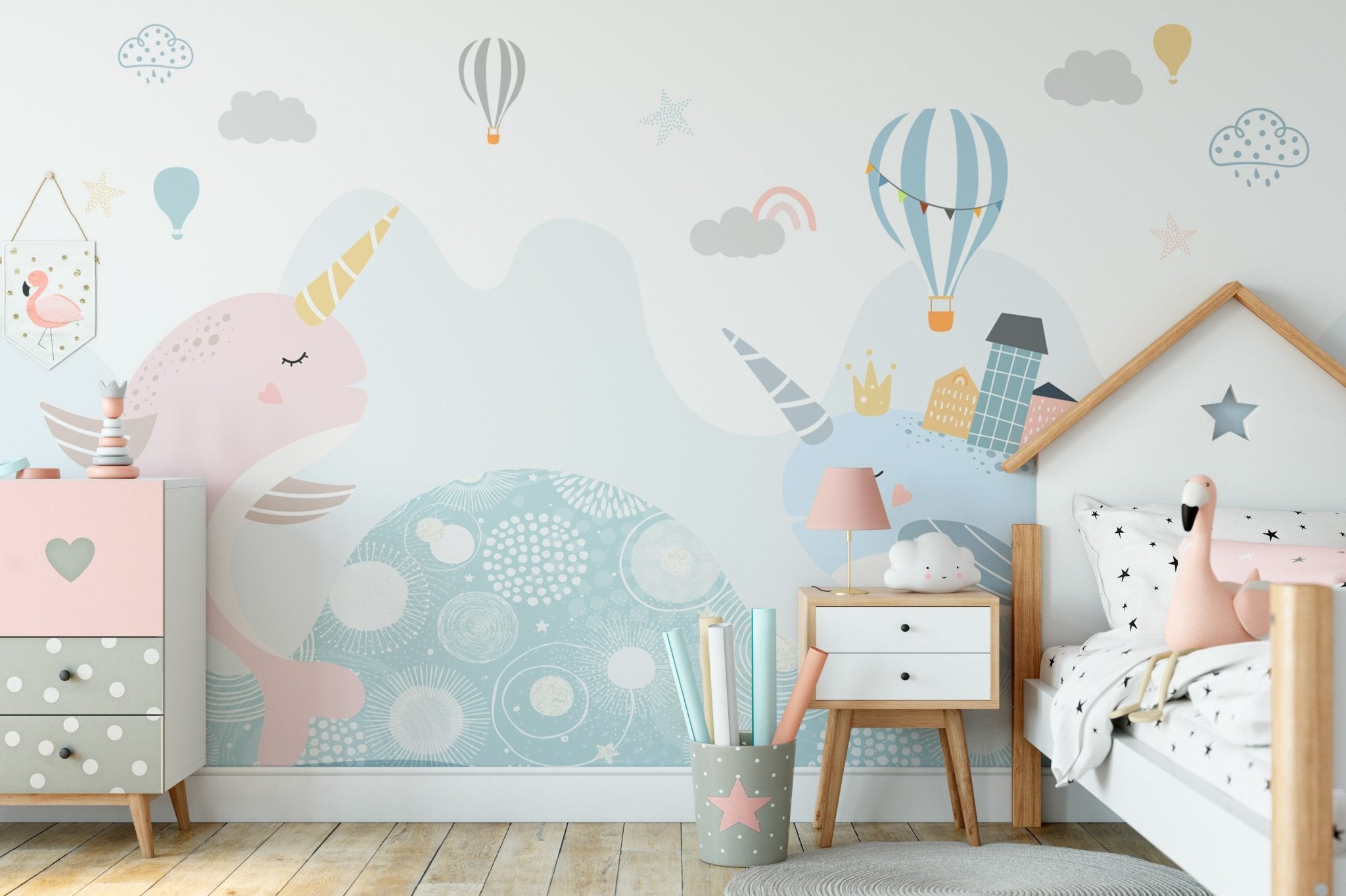 Papier peint panoramique enfant perle d'océan - Muralconcept