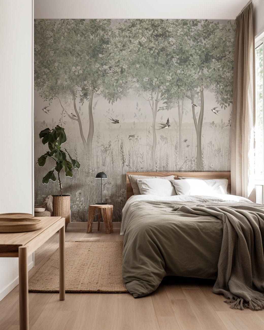 Papier peint panoramique clairière, XXL, tendance