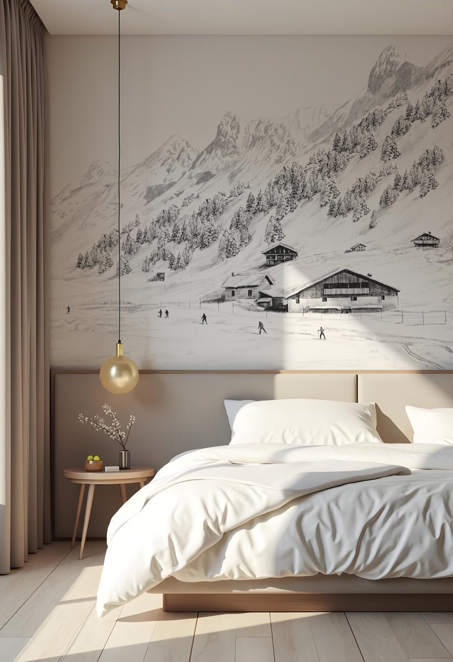 Papier Peint Montagne : Design Élégant et Naturel | MuralConcept