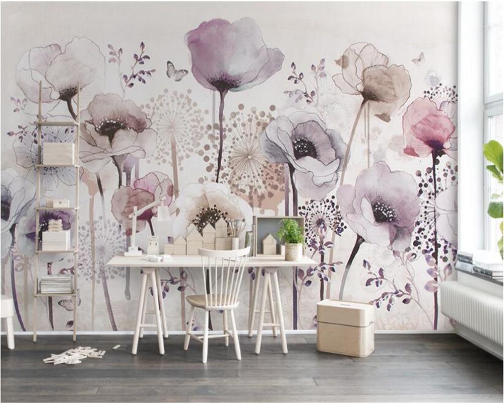 Papel pintado Fleur Parme