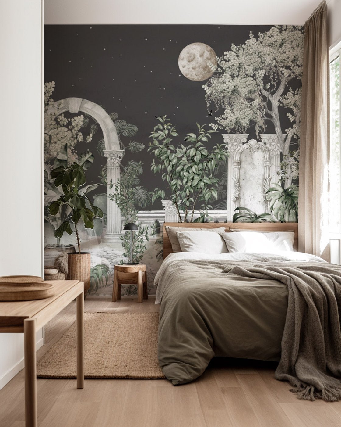 Papier peint panoramique - Jardin de minuit, XXL, tendance