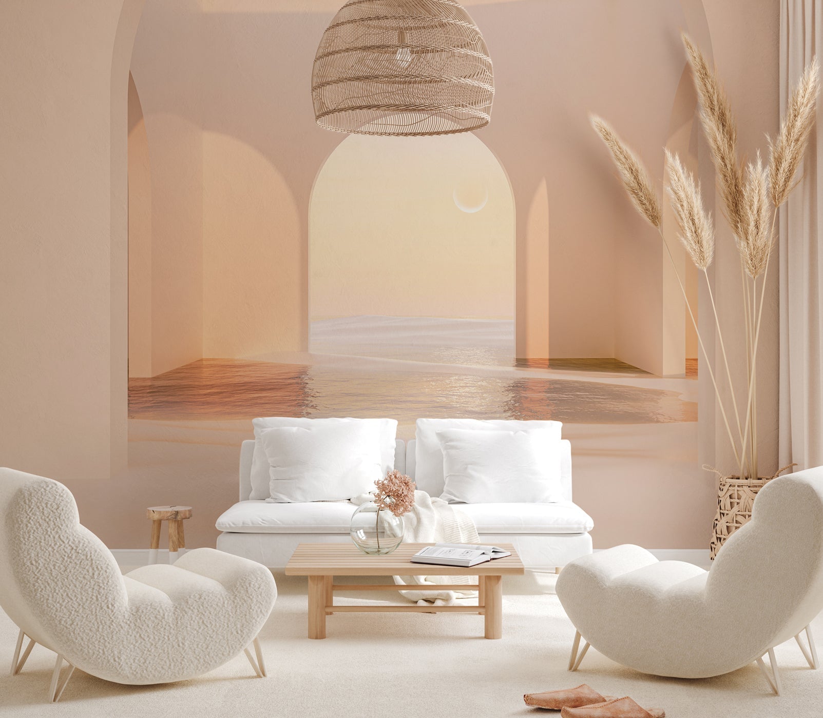 Papier peint panoramique design sunset arch, XXL, tendance