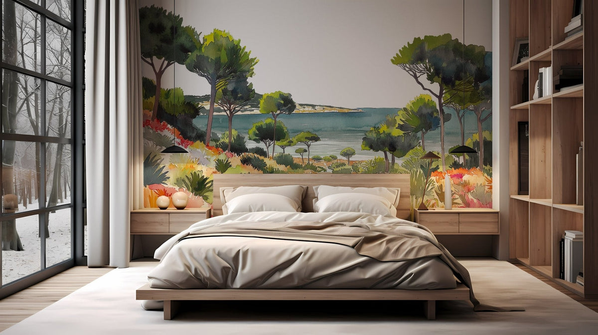 Papel pintado panorámico aire veraniego