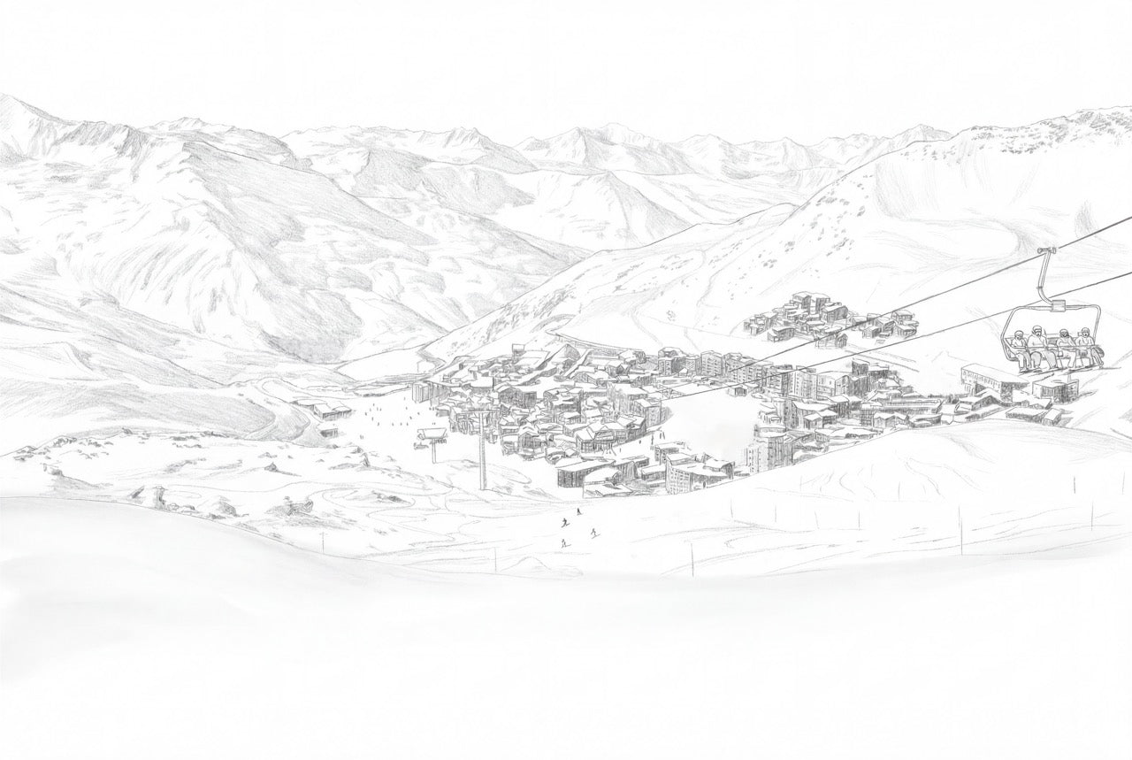 Papel pintado panorámico - Val Thorens