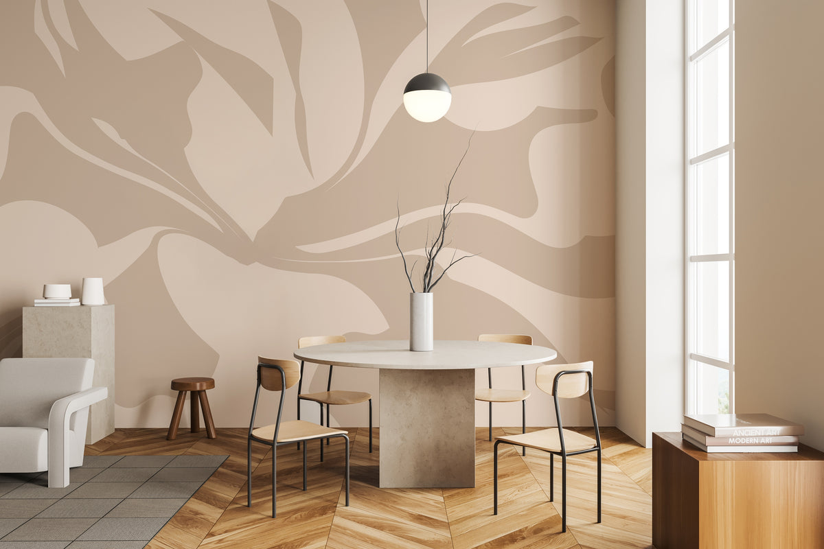 Papel pintado Horizon beige contemporáneo