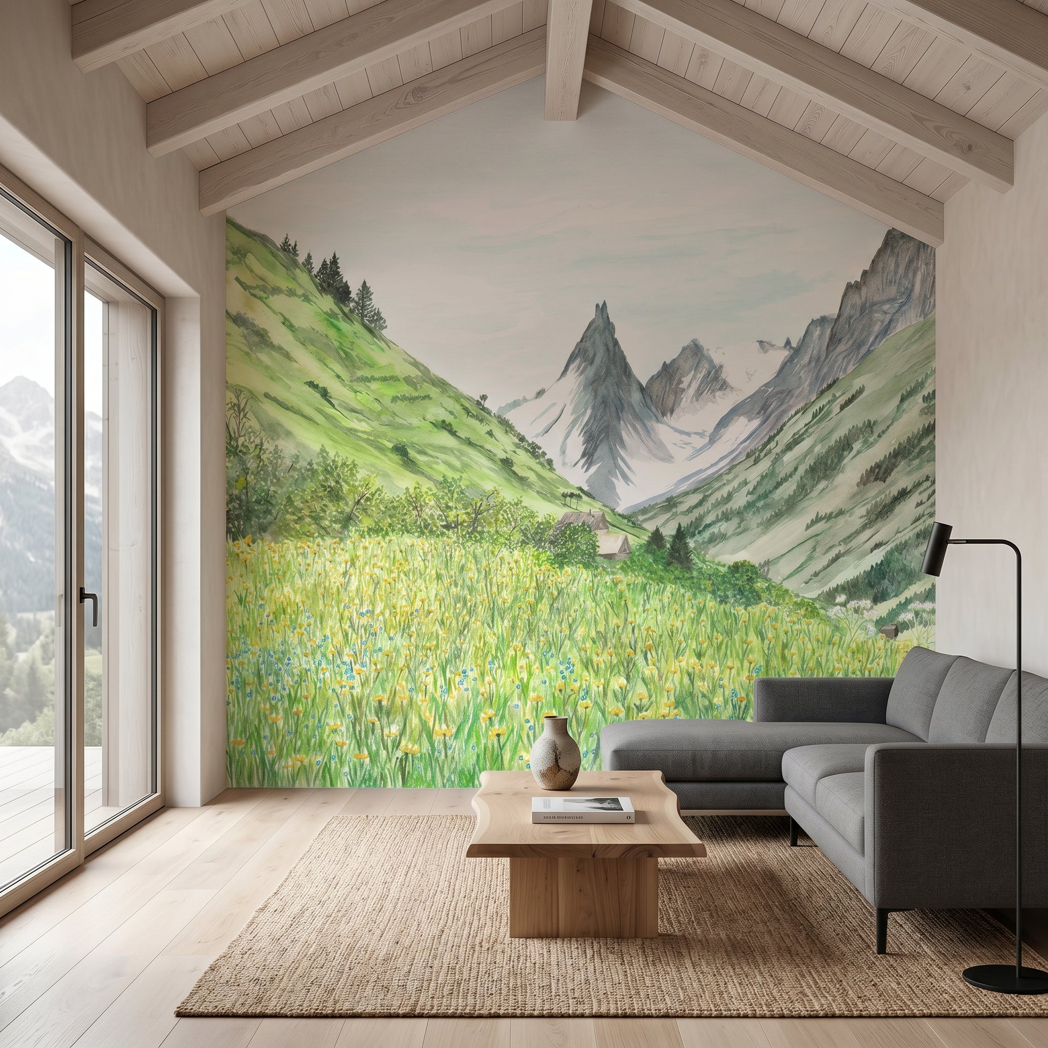 Papier peint sur mesure Valloire Galibier – Paysage alpin